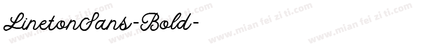 LinetonSans-Bold字体转换