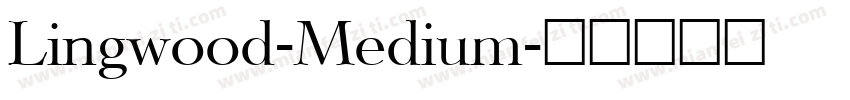Lingwood-Medium字体转换