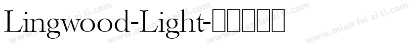 Lingwood-Light字体转换