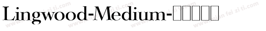 Lingwood-Medium字体转换