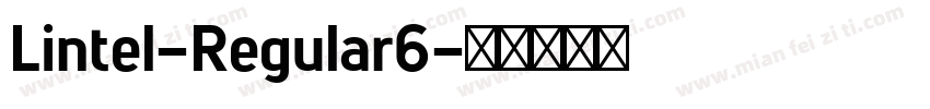 Lintel-Regular6字体转换
