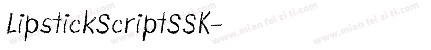 LipstickScriptSSK字体转换