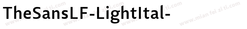 TheSansLF-LightItal字体转换