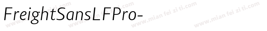 FreightSansLFPro字体转换
