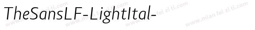 TheSansLF-LightItal字体转换