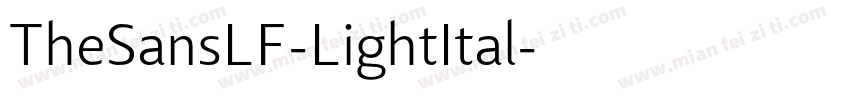 TheSansLF-LightItal字体转换
