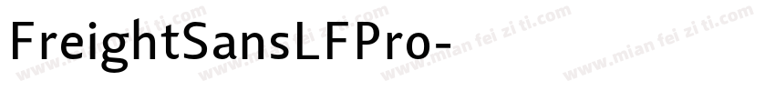 FreightSansLFPro字体转换