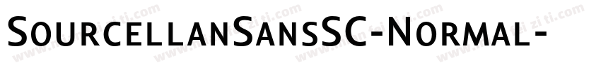 SourcellanSansSC-Normal字体转换