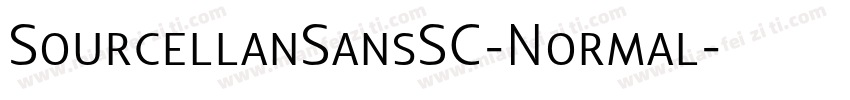 SourcellanSansSC-Normal字体转换