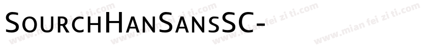SourchHanSansSC字体转换