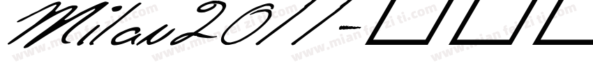 Milan2011字体转换