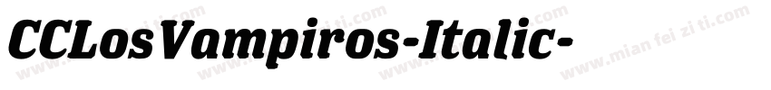 CCLosVampiros-Italic字体转换