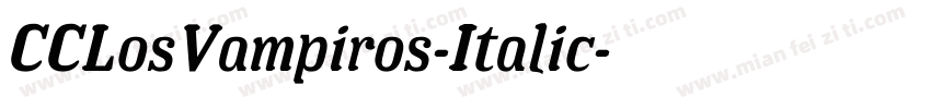 CCLosVampiros-Italic字体转换