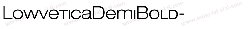 LowveticaDemiBold字体转换