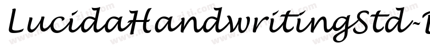 LucidaHandwritingStd-Bold字体转换