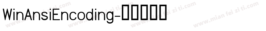 WinAnsiEncoding字体转换