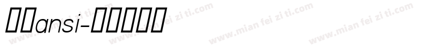 仿宋ansi字体转换