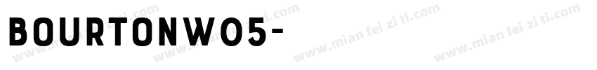 BourtonW05字体转换