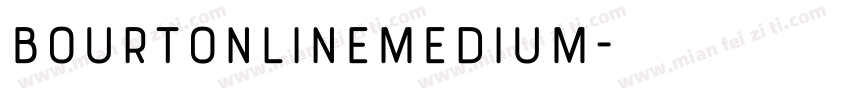 BourtonLineMedium字体转换