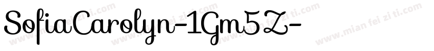 SofiaCarolyn-1Gm5Z字体转换