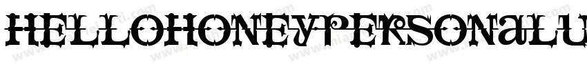 hellohoneypersonalUs字体转换