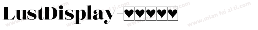 LustDisplay字体转换
