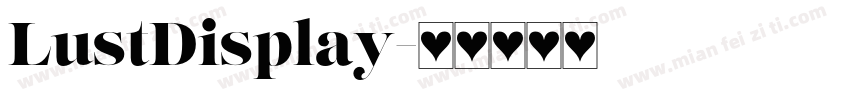 LustDisplay字体转换