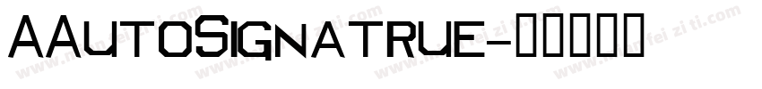 AAutoSignatrue字体转换