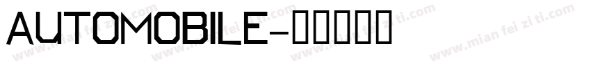 AUTOMOBILE字体转换