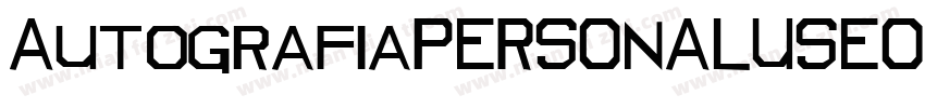 AutografiaPERSONALUSEONLY字体转换