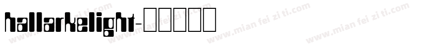 hallarkelight字体转换