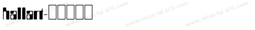 hallart字体转换
