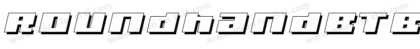 RoundhandBTBlackItalicW08字体转换