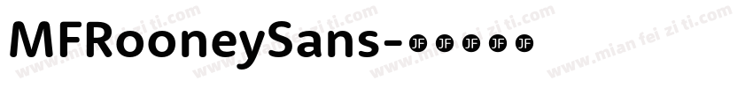 MFRooneySans字体转换