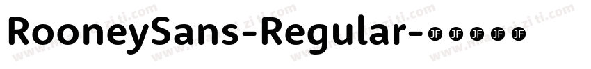 RooneySans-Regular字体转换