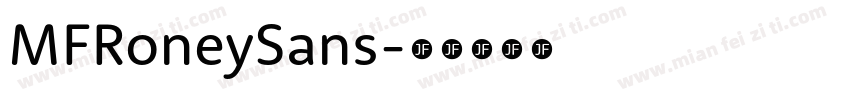 MFRoneySans字体转换