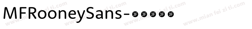 MFRooneySans字体转换