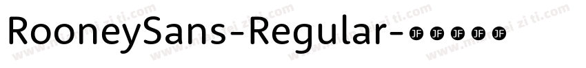RooneySans-Regular字体转换