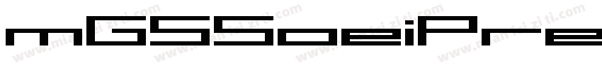 mGSSoeiPresenceEB字体转换