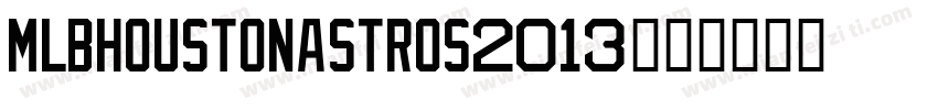 MLBHoustonAstros2013字体转换