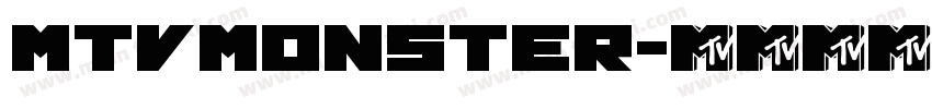 MTVMONSTER字体转换