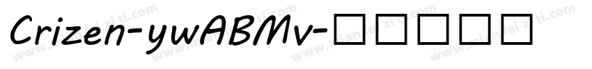 Crizen-ywABMv字体转换