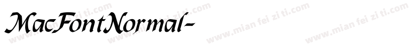 MacFontNormal字体转换