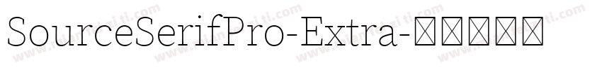 SourceSerifPro-Extra字体转换