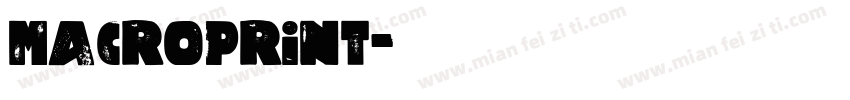 MacroPrint字体转换
