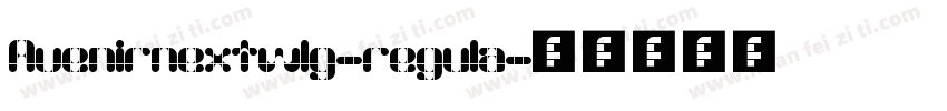 Avenirnextw1g-regula字体转换