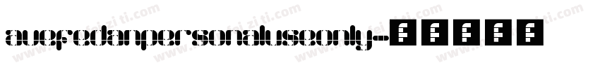 avefedanpersonaluseonly字体转换
