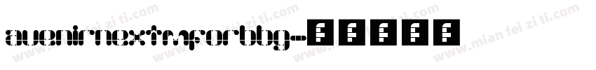 avenirnextmforbbg字体转换