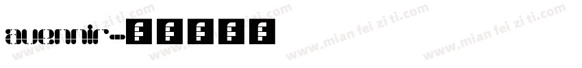 avennir字体转换