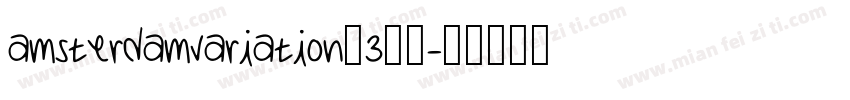 amsterdamvariation_3字体字体转换